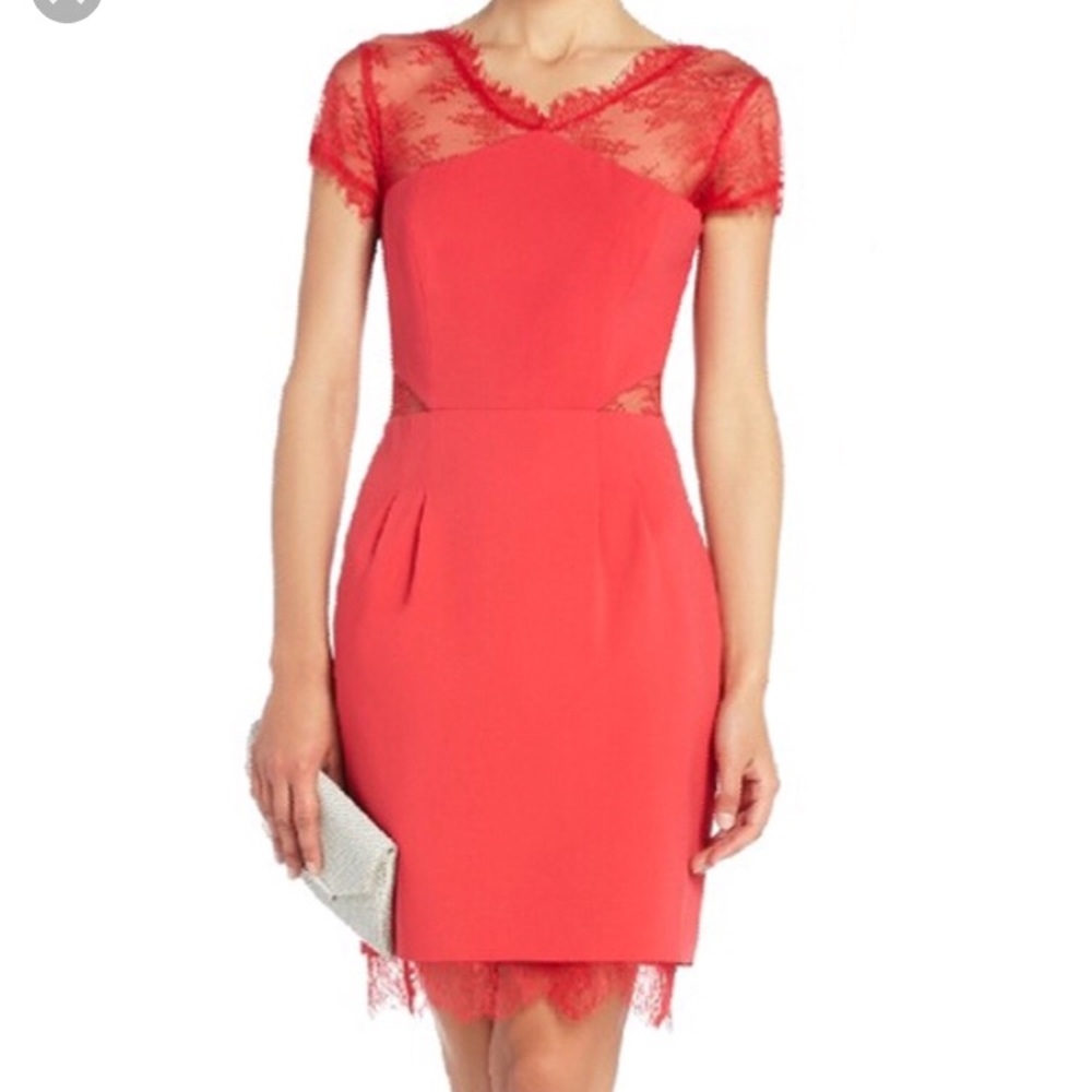 BCBGMAXAZRIA Lipstick Red Dress